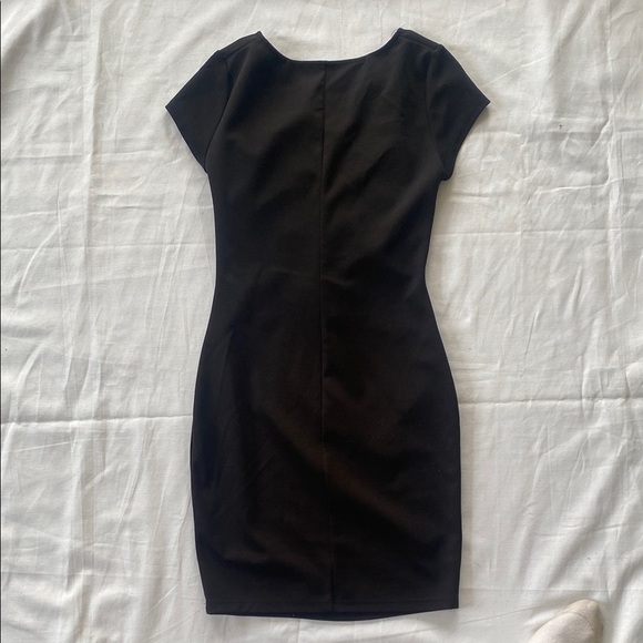 Forever 21 Black Ruched Club Dress - Picture 3 of 3